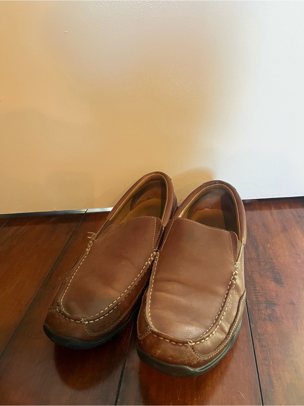 Cole haan Men's Brown Leather Slip-On Loafers